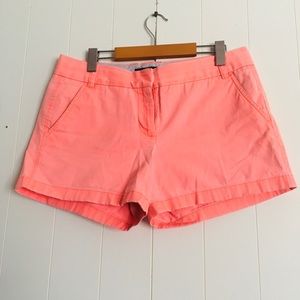 Highlighter pink/orange chino shorts